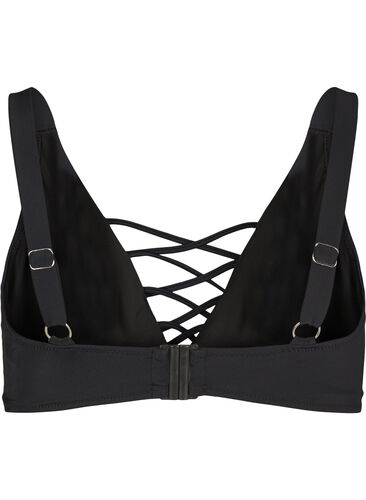 Bikini top, Black, Packshot image number 1