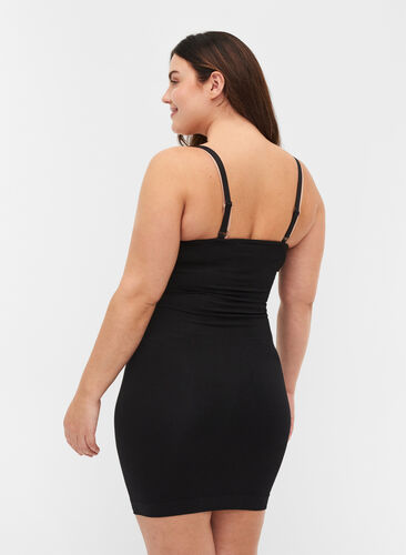 Shapewear jurk met verstelbare bandjes, Black, Model image number 1