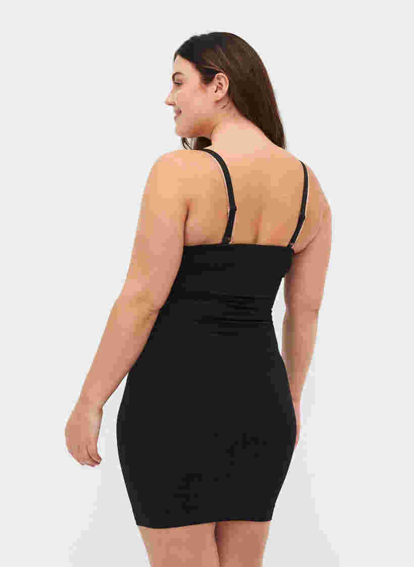 Shapewear jurk met verstelbare bandjes, Black, Model image number 1