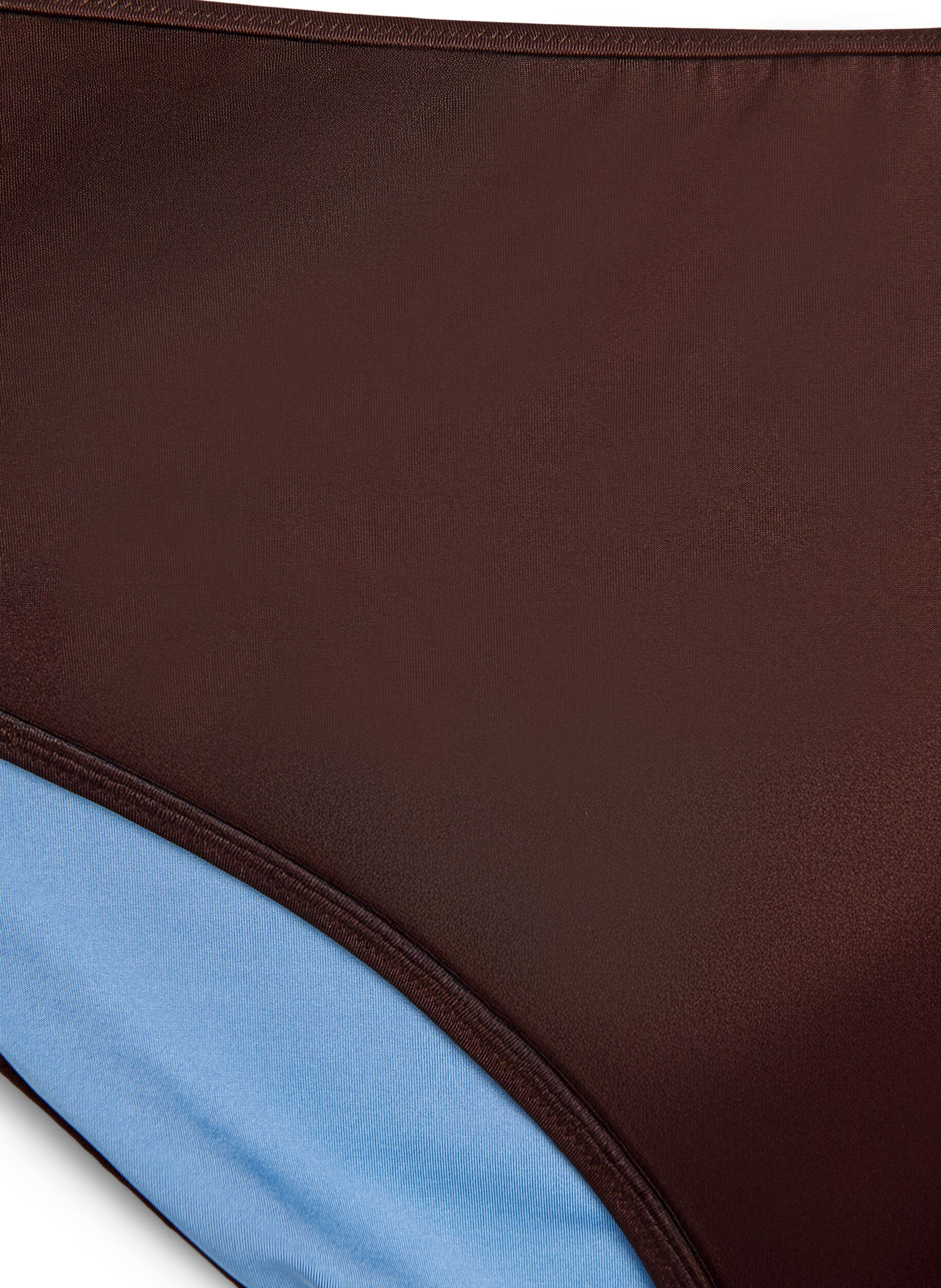 Zizzi Omkeerbare bikinibroekjes met normale taille, Bruin, Packshot image number 2