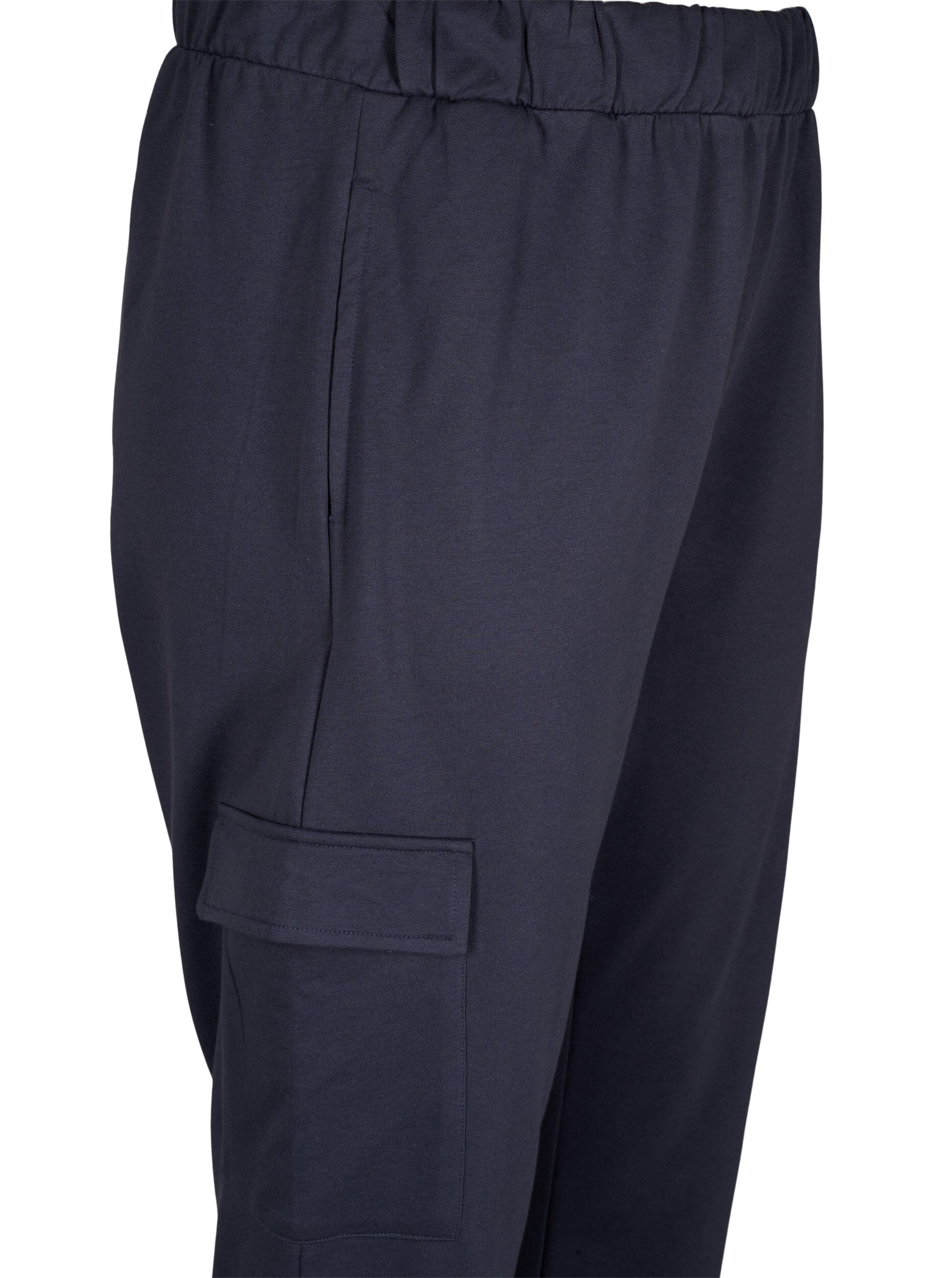 Zizzi Trainingsbroek met cargozakken, Ombre Blue, Packshot image number 2