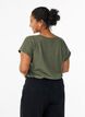 T-shirt met korte mouwen van katoenmix, Groen, Model image number 2