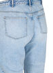 Cropped Vera jeans met studs, Light blue denim, Packshot image number 3
