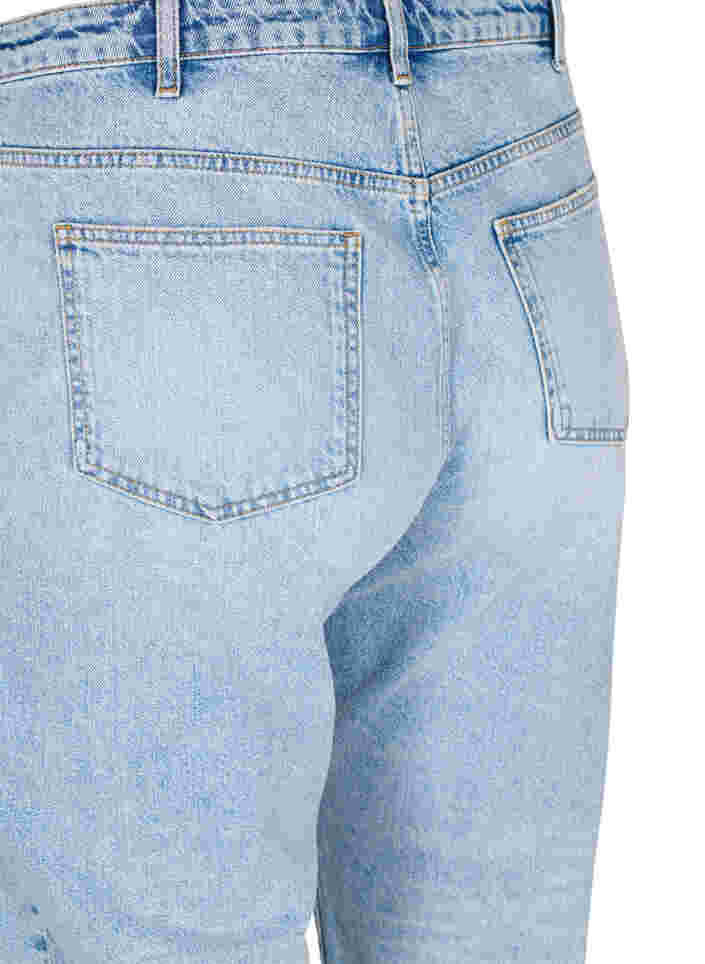 Cropped Vera jeans met studs, Light blue denim, Packshot image number 3