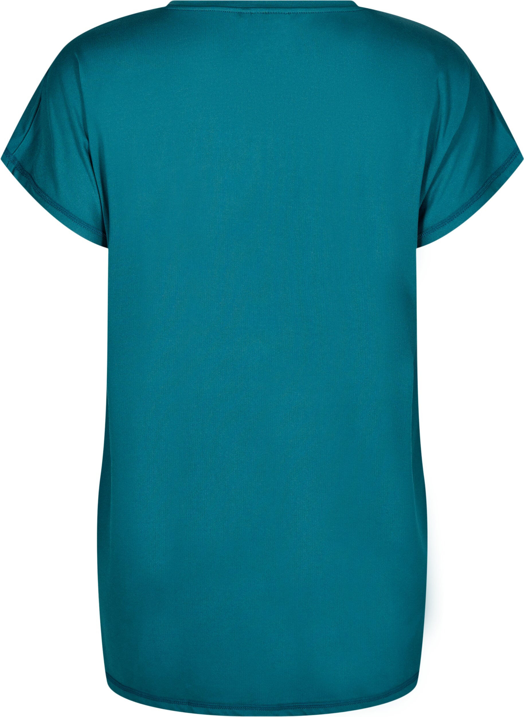 Zizzi Lang trainings T-shirt, Groen, Packshot image number 1