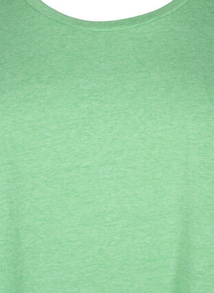 T-shirt van katoen in neon kleur, Neon Green, Packshot image number 2