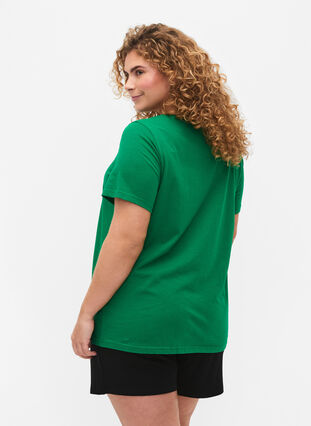 Katoenen t-shirt met tekstopdruk, Jolly Green W. New, Model image number 1