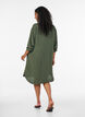 Lange shirt met een lichte textuur, Groen, Model image number 1