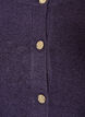 Cardigan in zacht breisel met goudkleurige knopen, Paars, Packshot image number 2