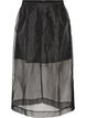 Lange rok in organza-look, Zwart, Packshot image number 0