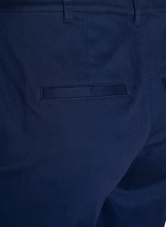 Chino shorts met zakken, Blauw, Packshot image number 2