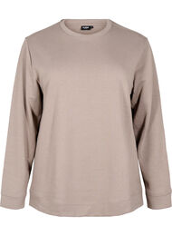 FLASH - Sweatshirt met ronde hals, Beige