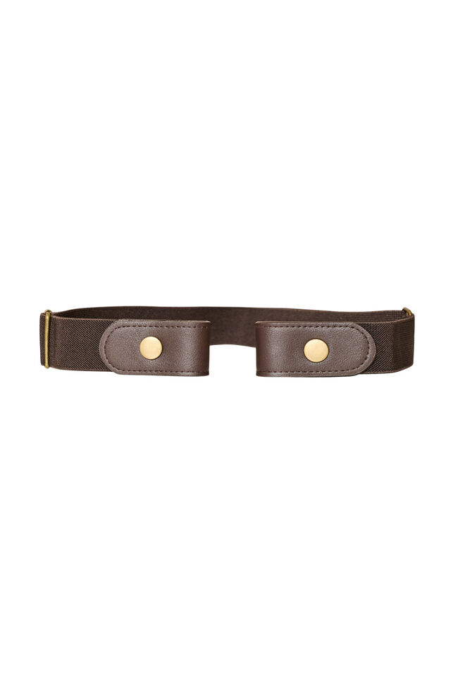 Elastische riem, Bruin, Packshot image number 0