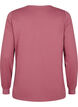 Sweatshirt met kanten details, Rose Brown, Packshot image number 1