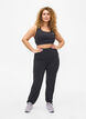 Losvallende trainingsbroek met trekkoord, Black, Model image number 2