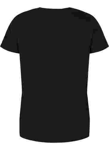 Trainingsshirt met print, Black w. copper logo, Packshot image number 1