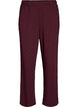 Gespikkelde broek met een high waist en straight-fit pijpen, Rood, Packshot image number 0