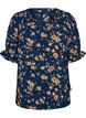 Shirtblouse met 1/2 mouwen, Blauw, Packshot image number 0