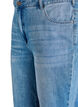 Gecropte Kiana jeans met straight-fit en knoopdetails, Blauw, Packshot image number 2