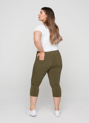 Nauwsluitende capri broek, Ivy Green, Model image number 1