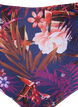 Bikinibroekje met bloemen en hoge taille, Paars, Packshot image number 2