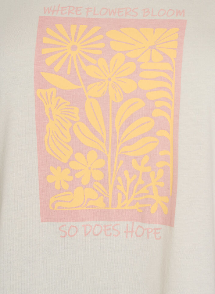 T-shirt met print, Wit, Packshot image number 2