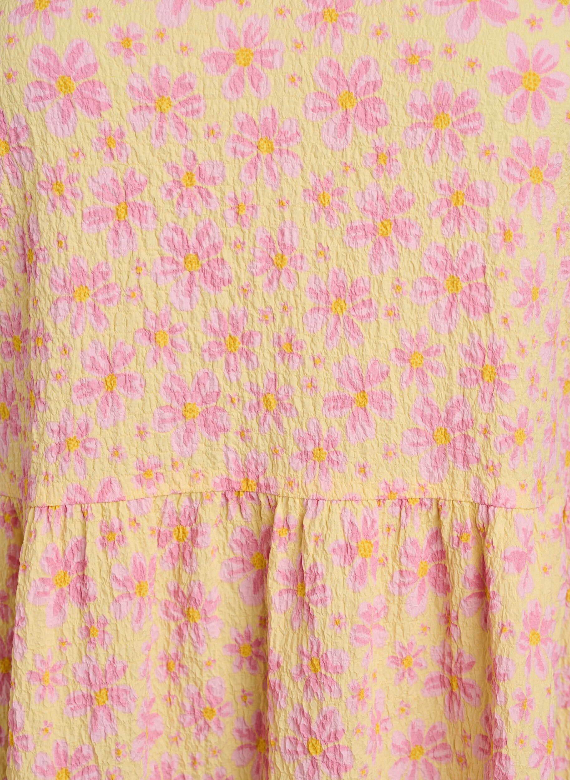 ZizziKorte A-lijn jurk, Geel, Packshot image number 2