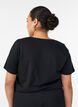 T-shirt met motief, Zwart, Model image number 2
