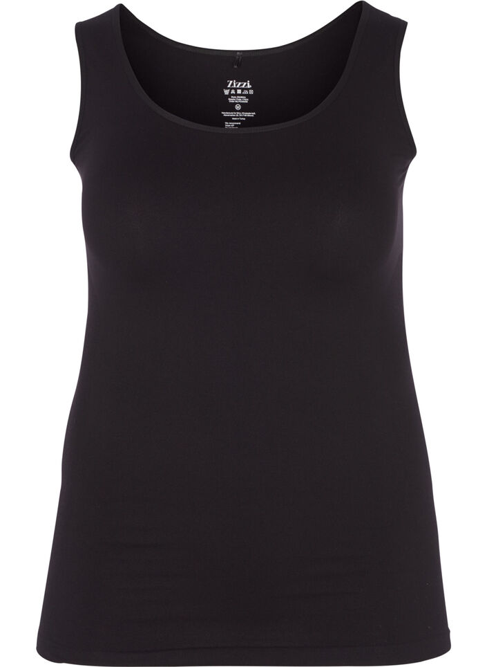 Naadloze top, Black, Packshot image number 0