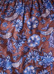 Blouse met bloemenprint en ruches aan de mouwen, Bruin, Packshot image number 2