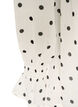 Viscose jurk met ruches en doorschijnende mouwen, Wit, Packshot image number 3