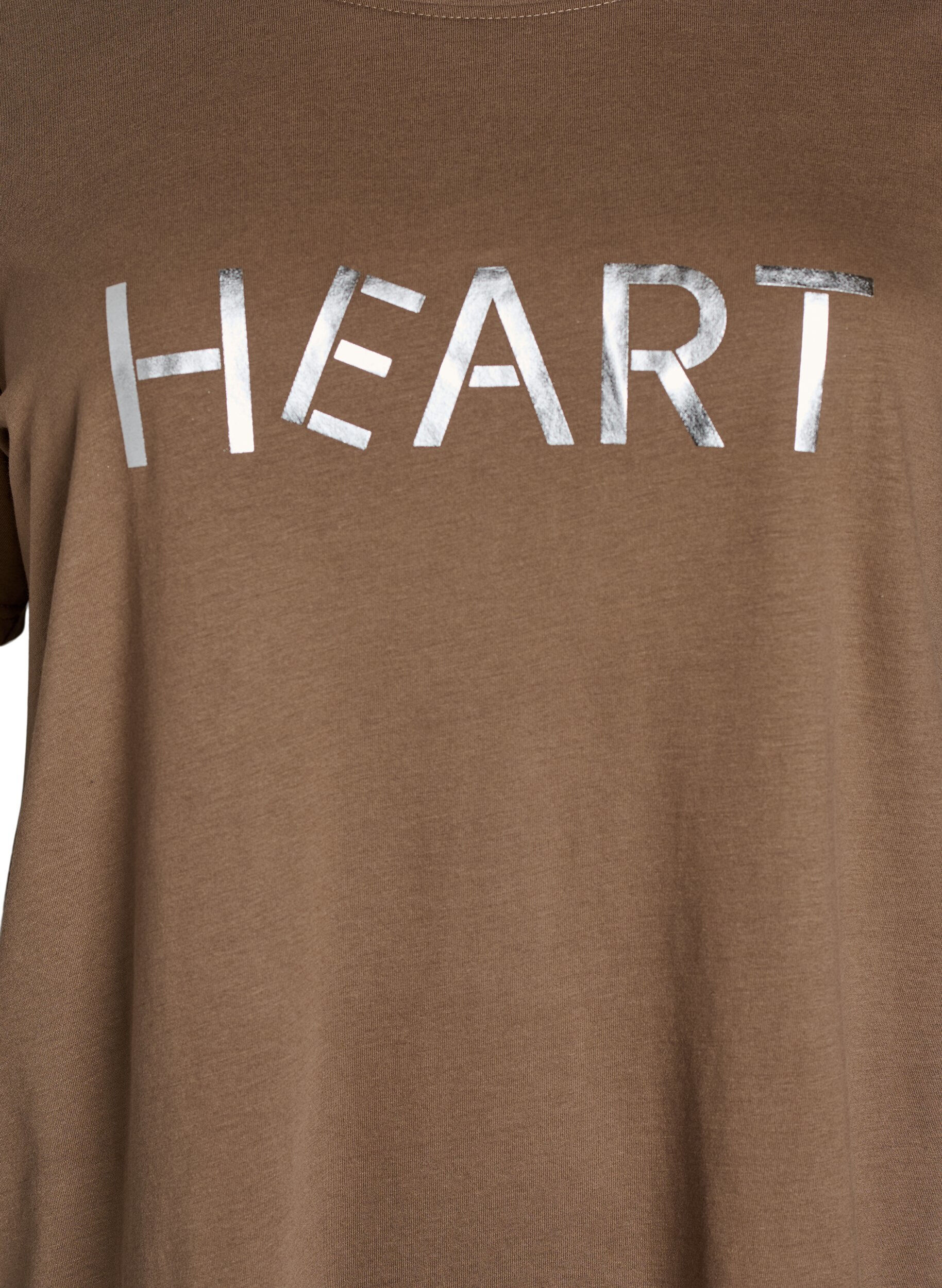 ZizziT-shirt met print, Bruin, Packshot image number 2
