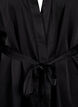 Satijnen kimono met riem, Black, Packshot image number 2