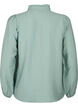 Viscose overhemdblouse met rucheskraag, Chinois Green, Packshot image number 1