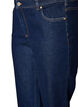 Gecropte straight-fit jeans met een normale taille, Blauw, Packshot image number 2