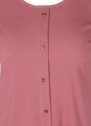T-shirt met korte mouwen en knopen, Deco Rose, Packshot image number 2