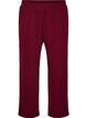 Losse broek met textuur en een hoge taille, Rood, Packshot image number 0