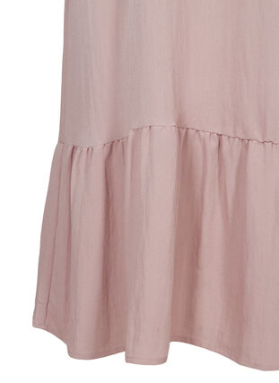 Viscose jurk met korte mouwen en v-hals, Deauville Mauve, Packshot image number 2