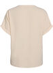 Luchtige blouse met korte mouwen, Beige, Packshot image number 1
