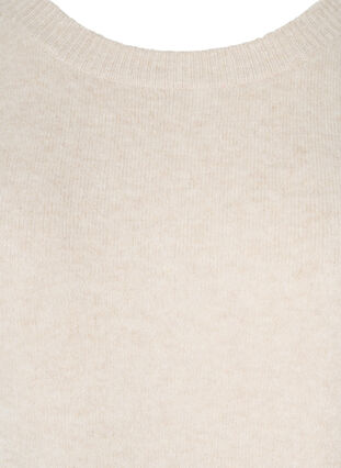 Gebreide jurk met knopen, Pumice Stone Mel., Packshot image number 2