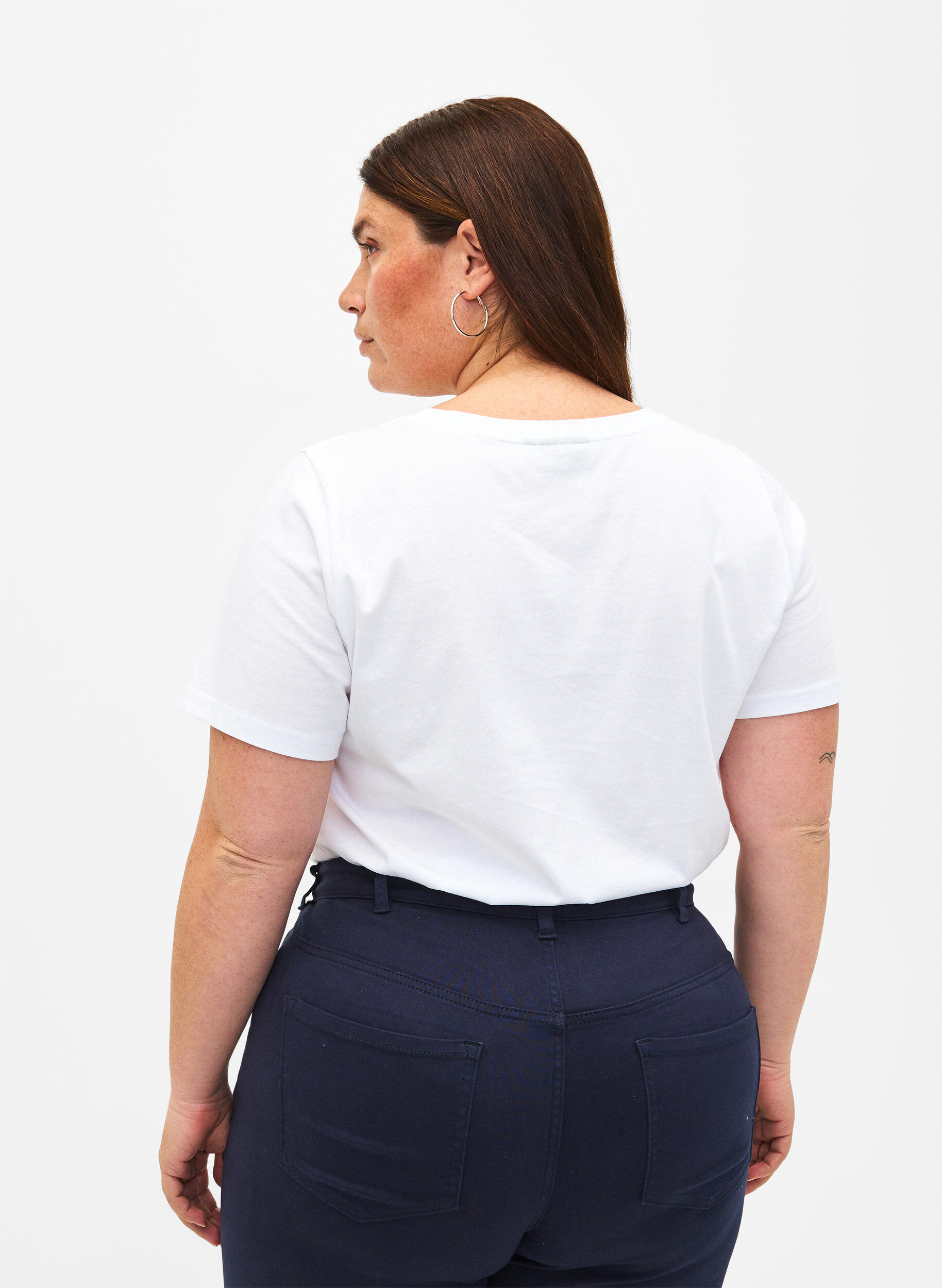 Zizzi T-shirts met bloemenmotief, Bright W. w. Flower, Model image number 1