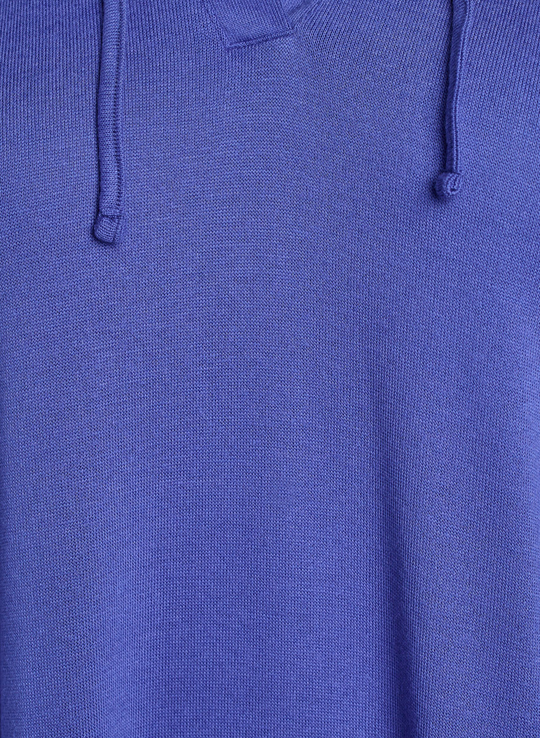 Zizzi Korte hoodiejurk met een kangoeroezak, Blauw, Packshot image number 2