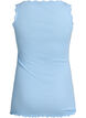 Top met kanten rand, Blauw, Packshot image number 1