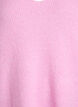 Gebreide blouse met V-hals en raglanmouwen, Roze, Packshot image number 2