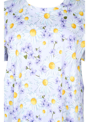 Oversized nacht t-shirt met print, Lavender Blue AOP, Packshot image number 2