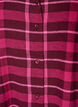 Geruite katoenen pyjamashirt met lange mouwen, Rood, Packshot image number 2