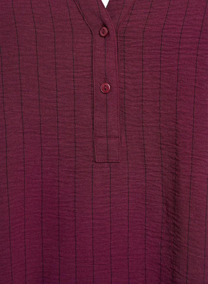 FLASH - Streepjes overhemdblouse, Rood, Packshot image number 2