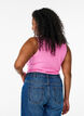 Tanktop met strass steentjes en slanke pasvorm, Roze, Model image number 2