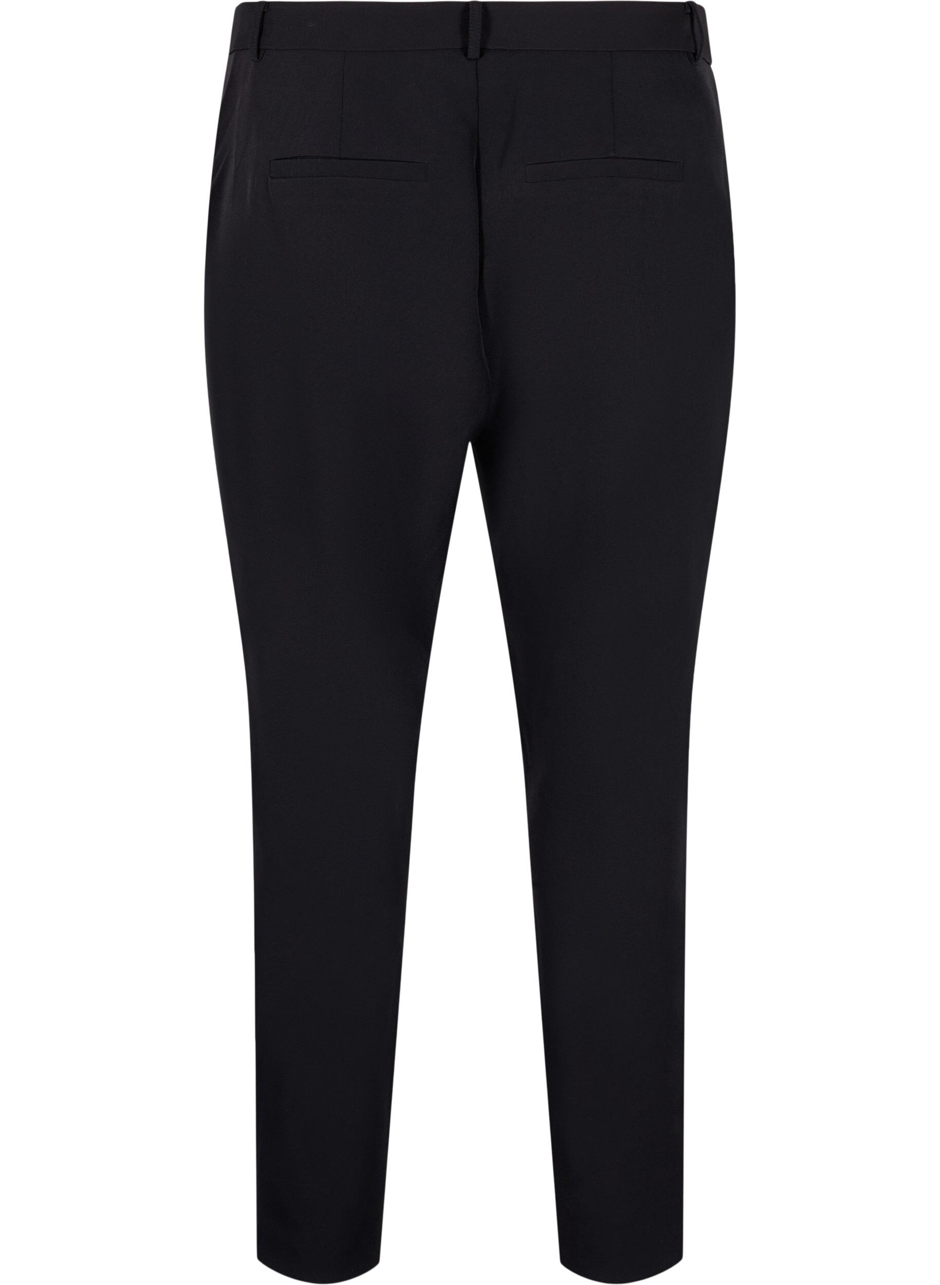 Zizzi Broek met rits bij de enkel, Black, Packshot image number 1