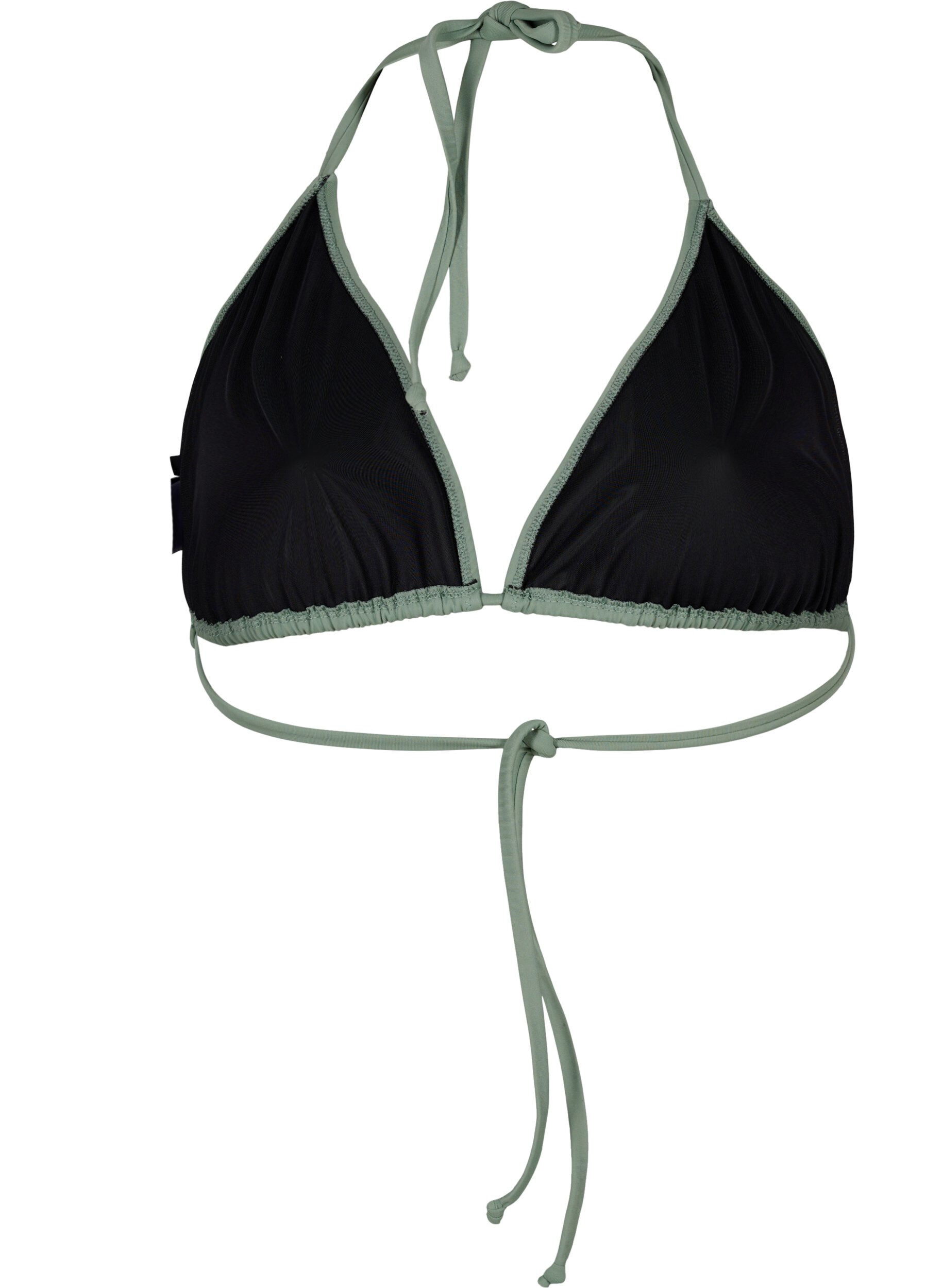 Zizzi Driehoeksbikini beha, Groen, Packshot image number 1